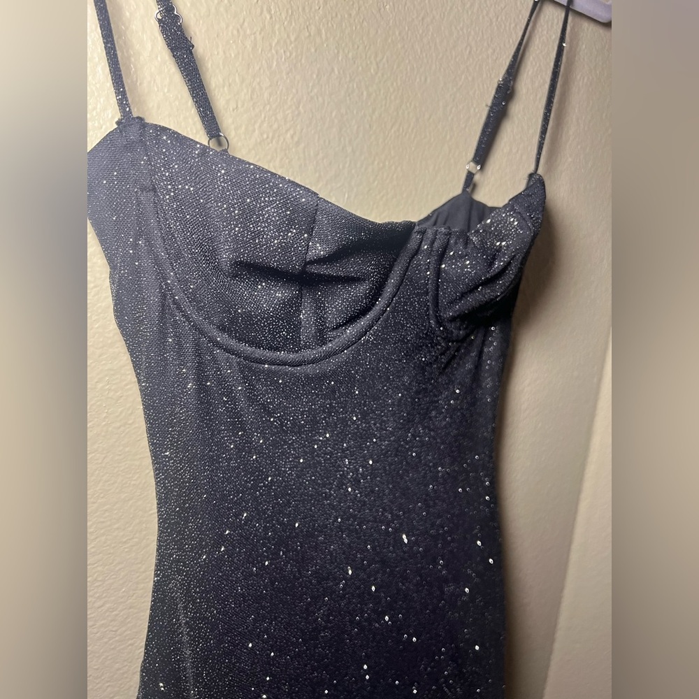 SOLD!!Babyboo Pixie Mini Dress - Black Sparkle - Picture 8 of 12